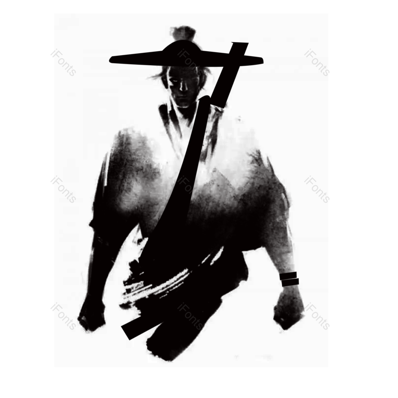 水墨图片,水墨人物元素,水墨素材PNG,黑色免抠素材